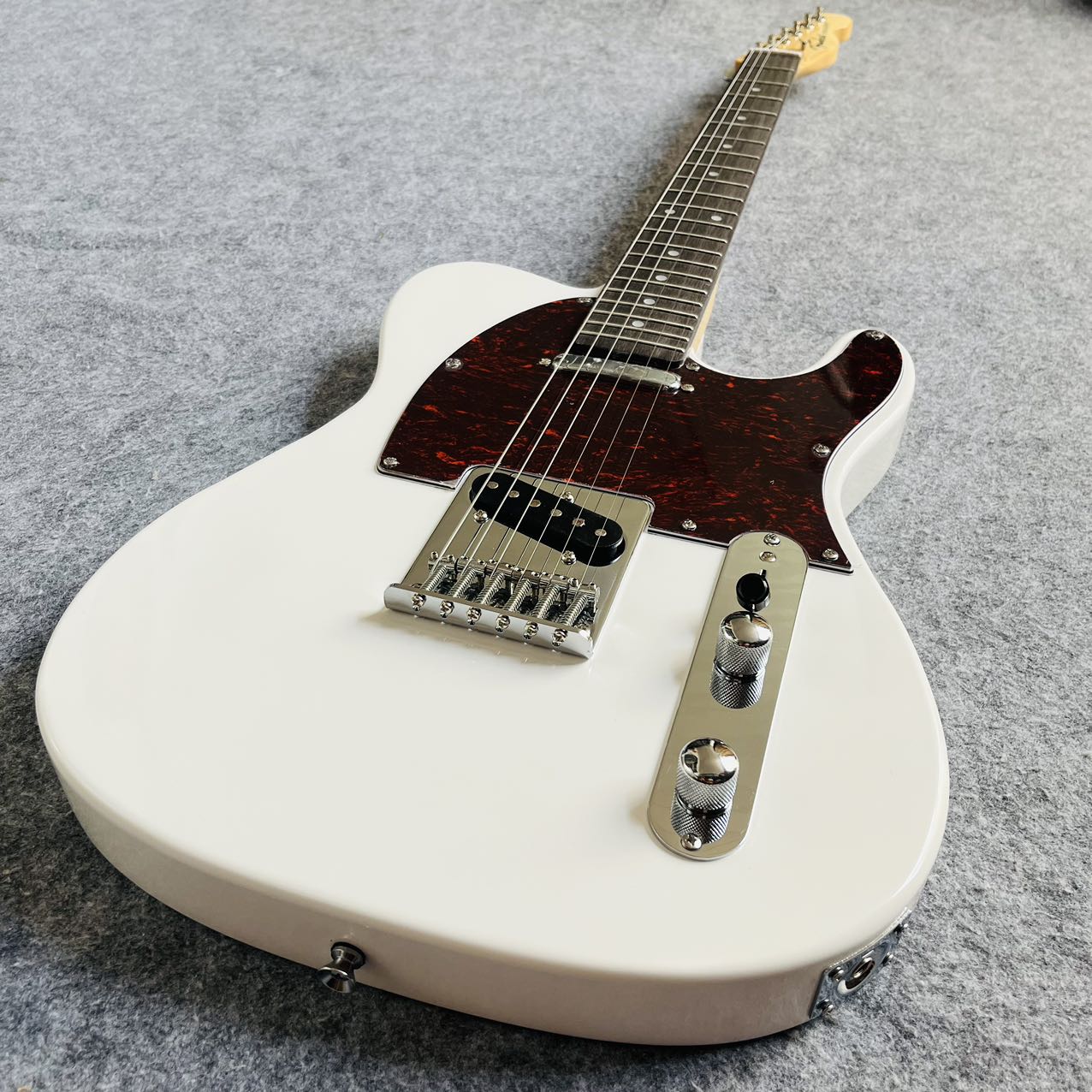 White Telecaster Style Guitar