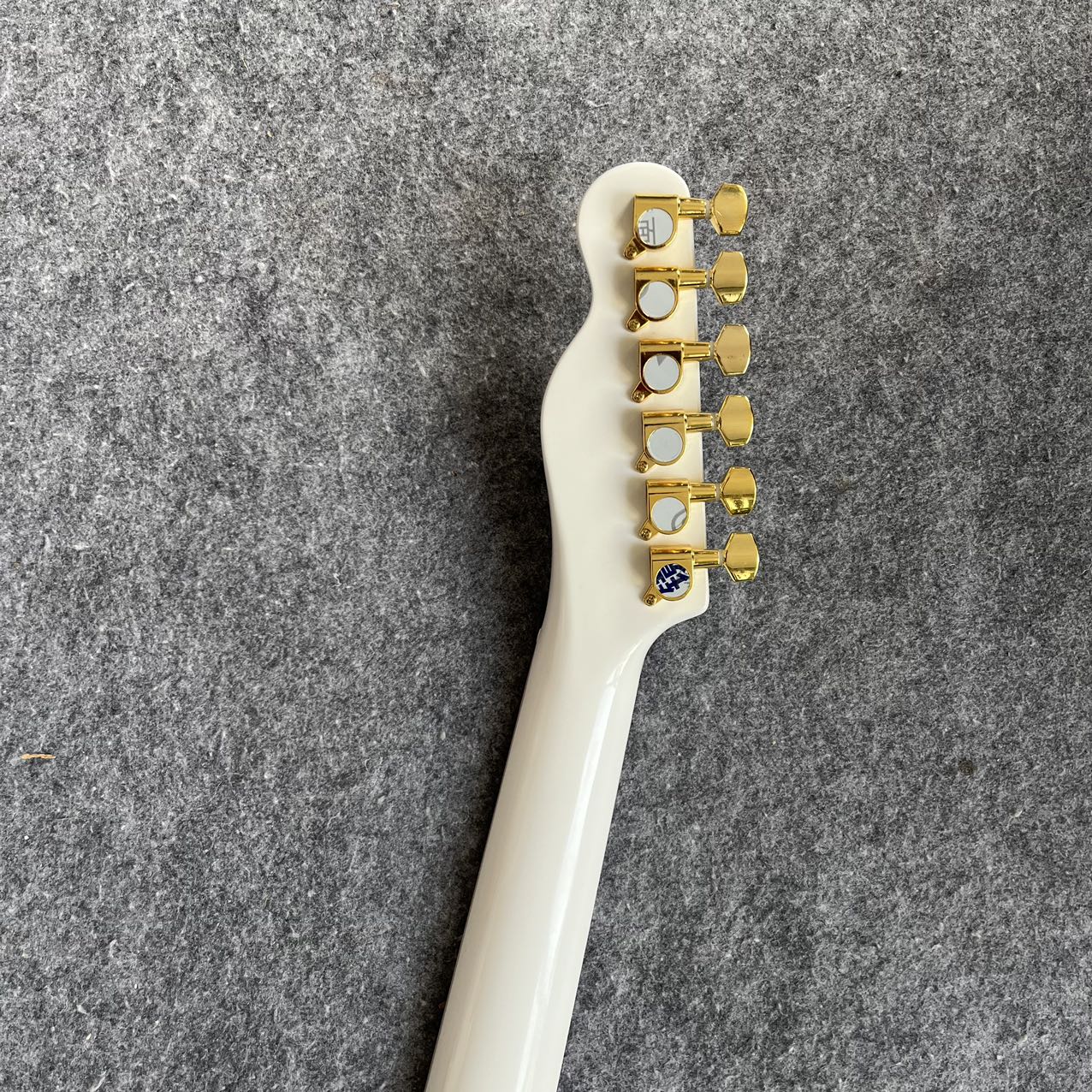 White Vintage Telecaster Style Electric Guitar