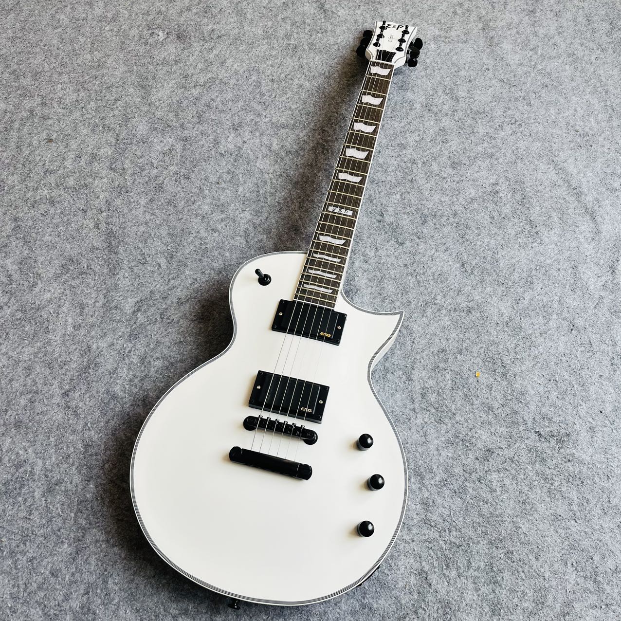 White ESP Eclipse Style Guitar