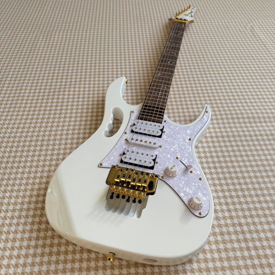 White Ibanez JEM Style Guitar
