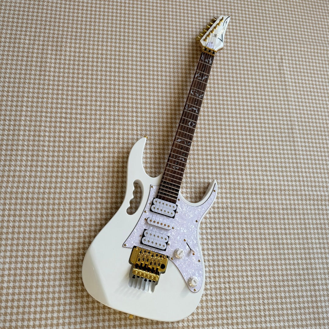 White Ibanez JEM Style Guitar