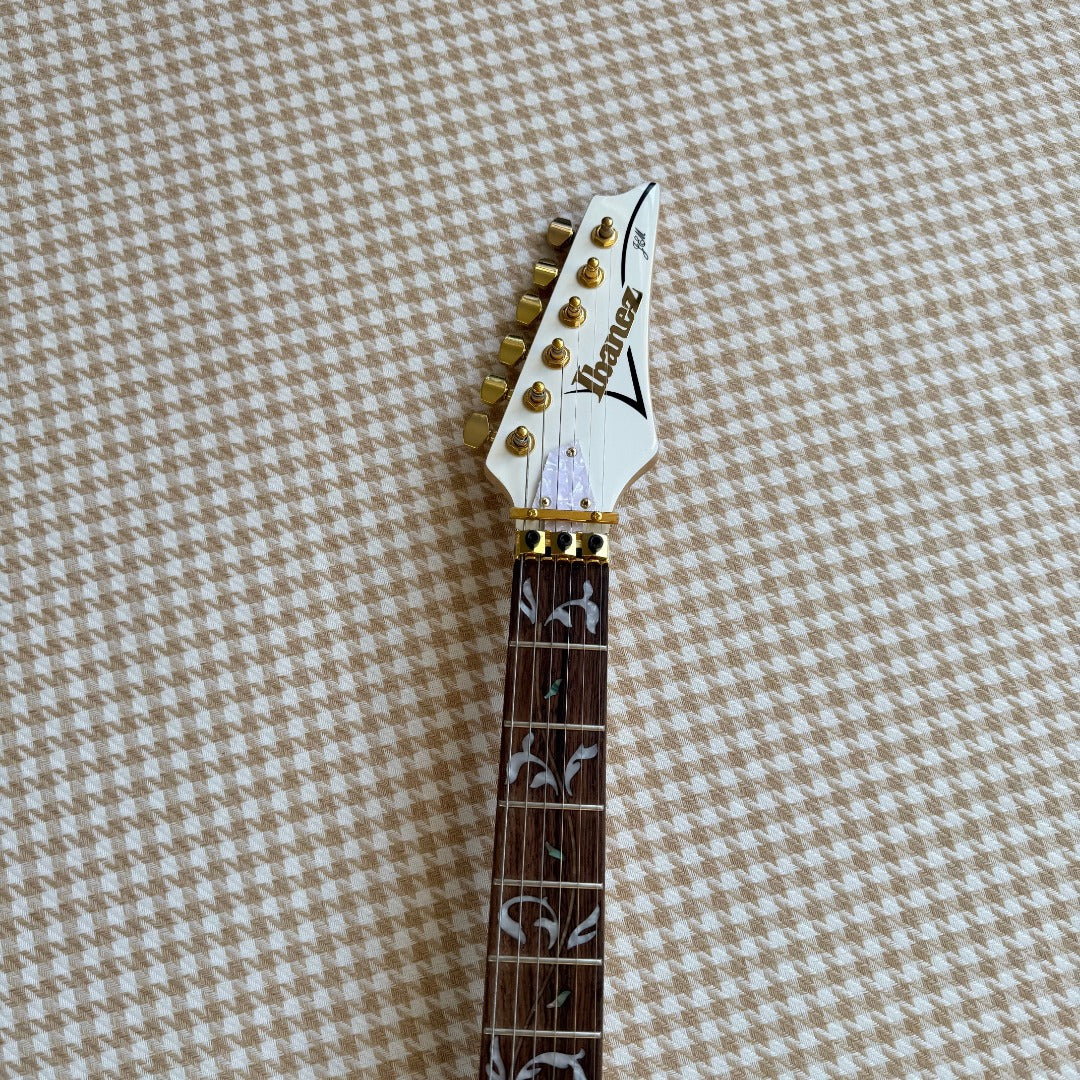 White Ibanez JEM Style Guitar