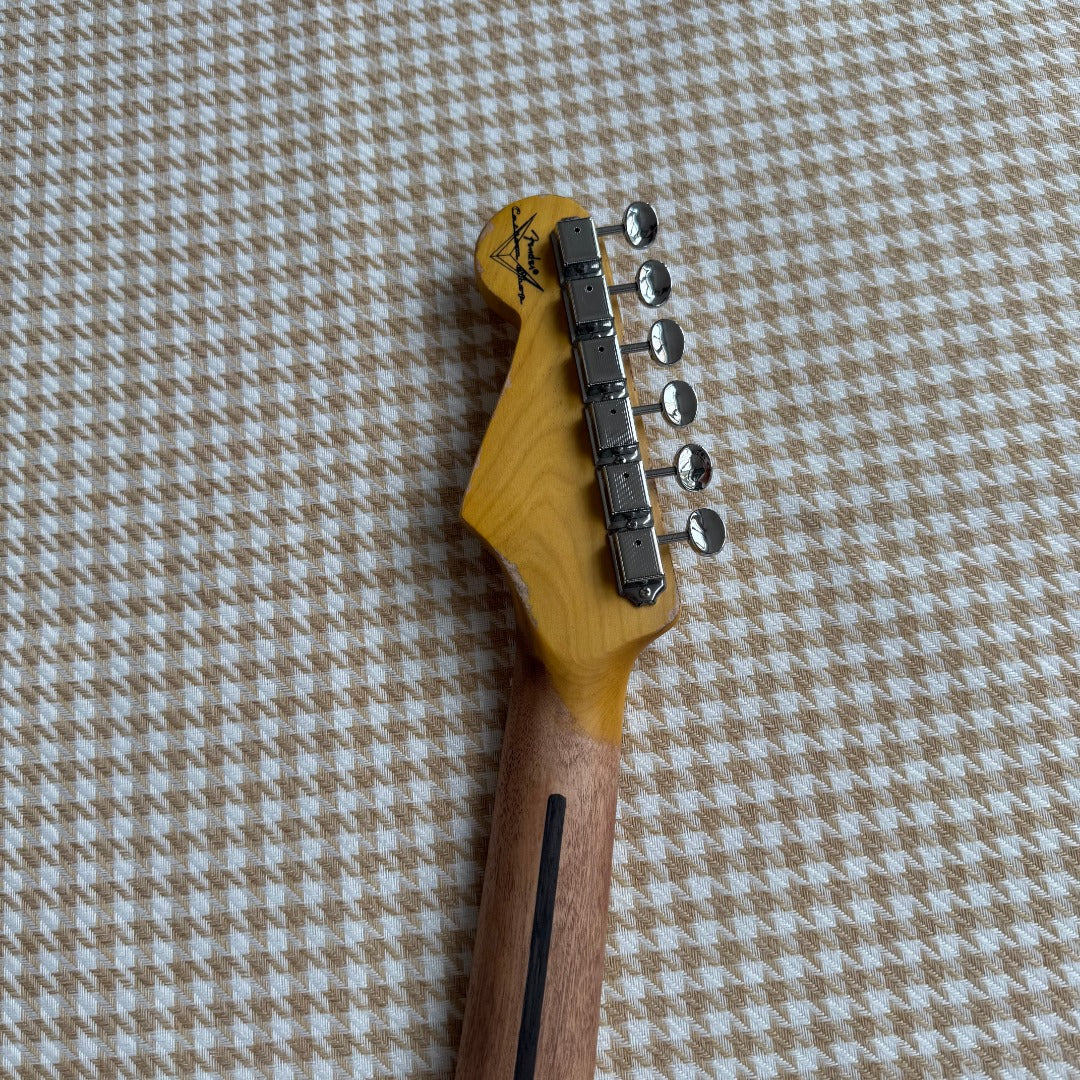 Worn Black Stratocaster Guitar
