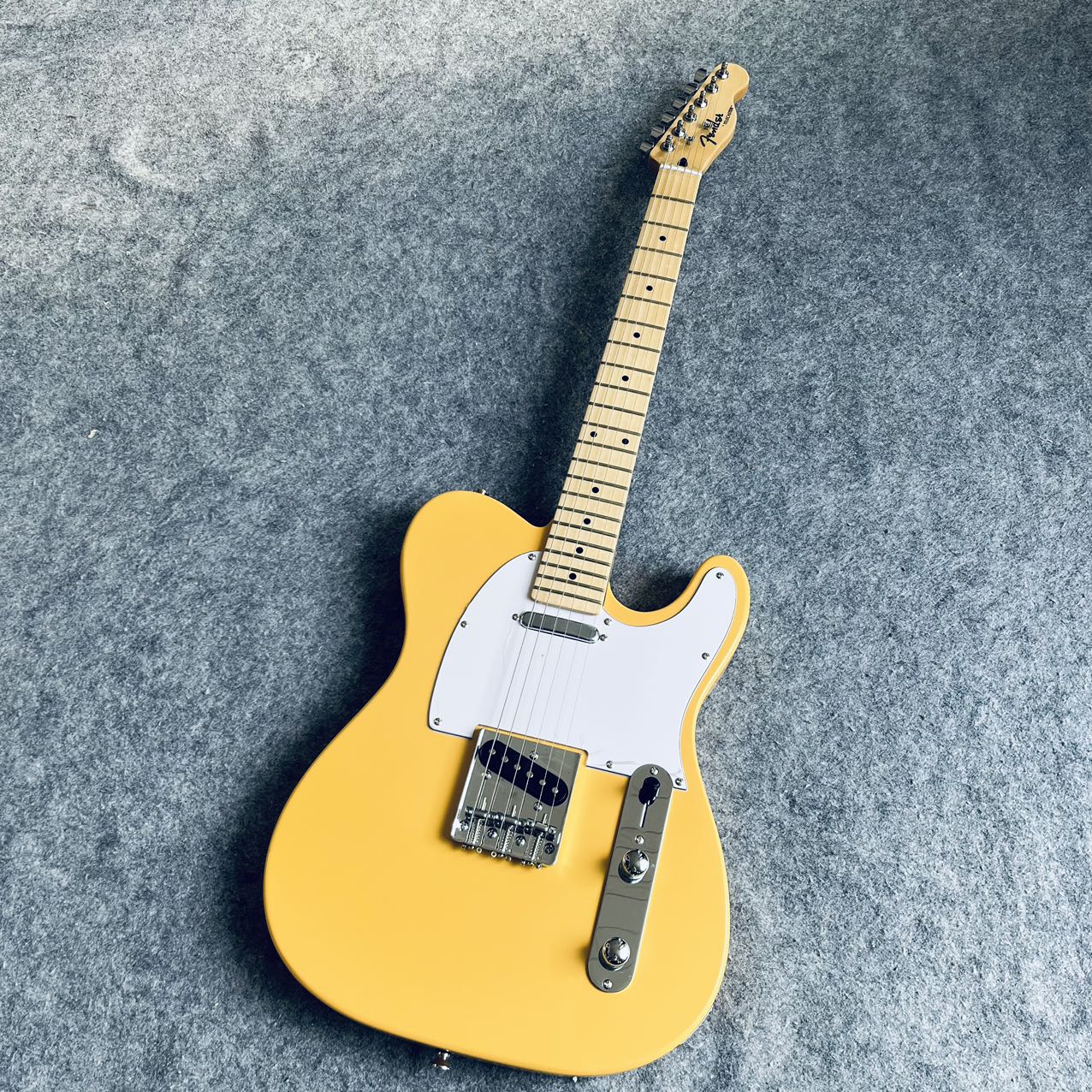 Yellow Telecaster Style Electric Guitar