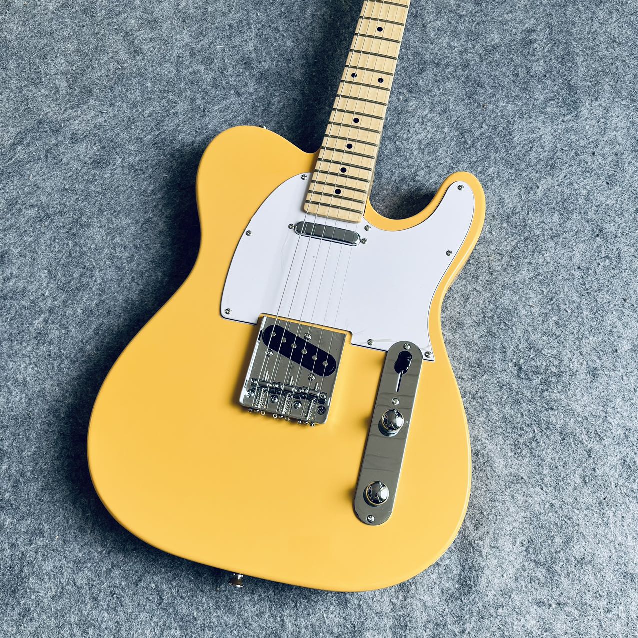 Yellow Telecaster Style Electric Guitar