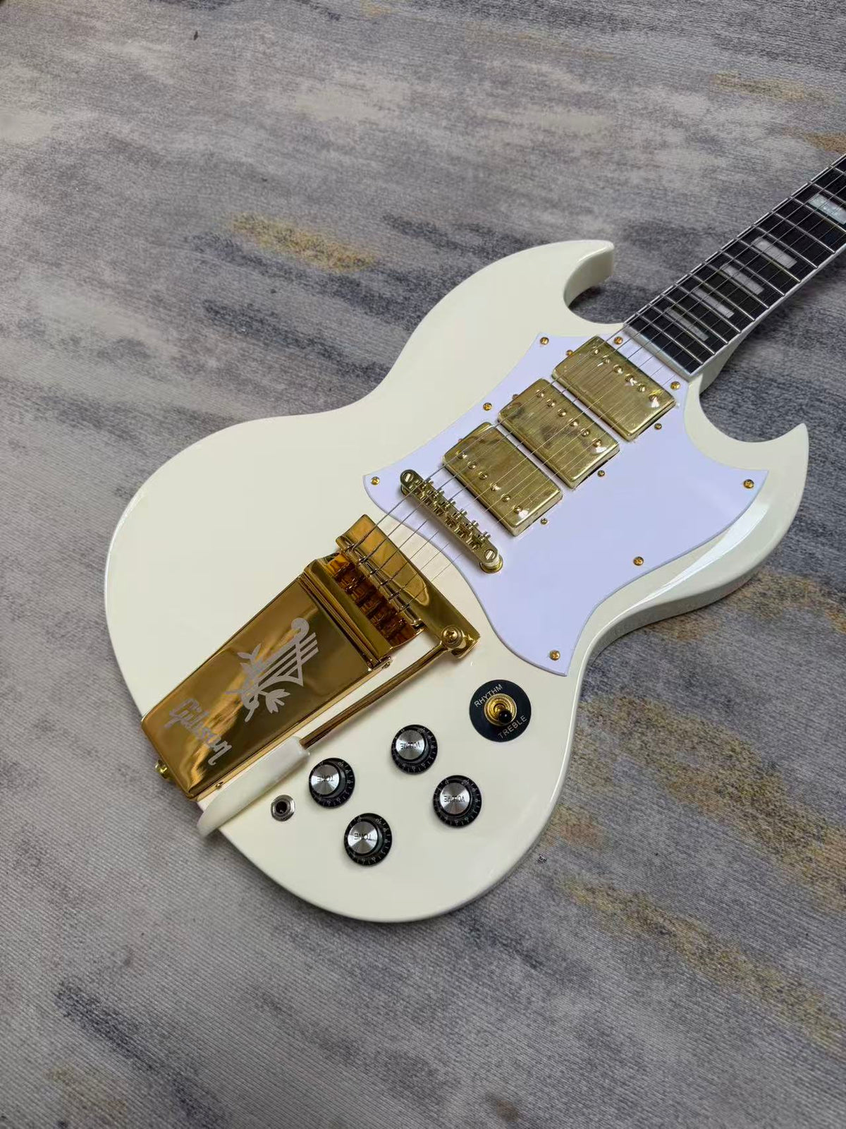 1963 White Gibson SG Custom