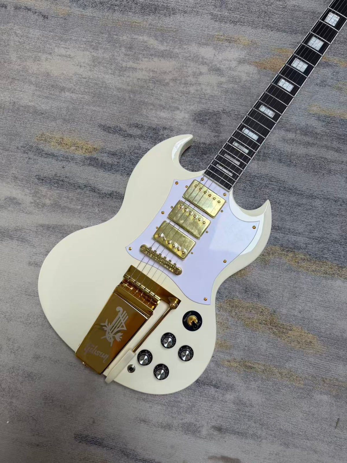 1963 White Gibson SG Custom