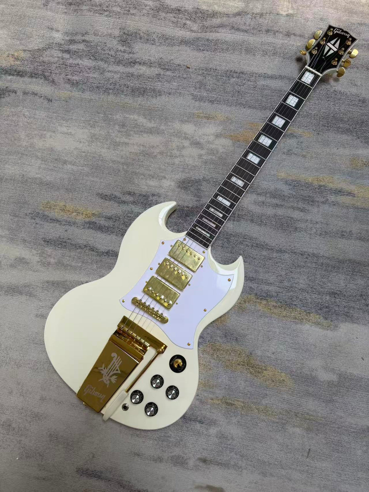 1963 White Gibson SG Custom