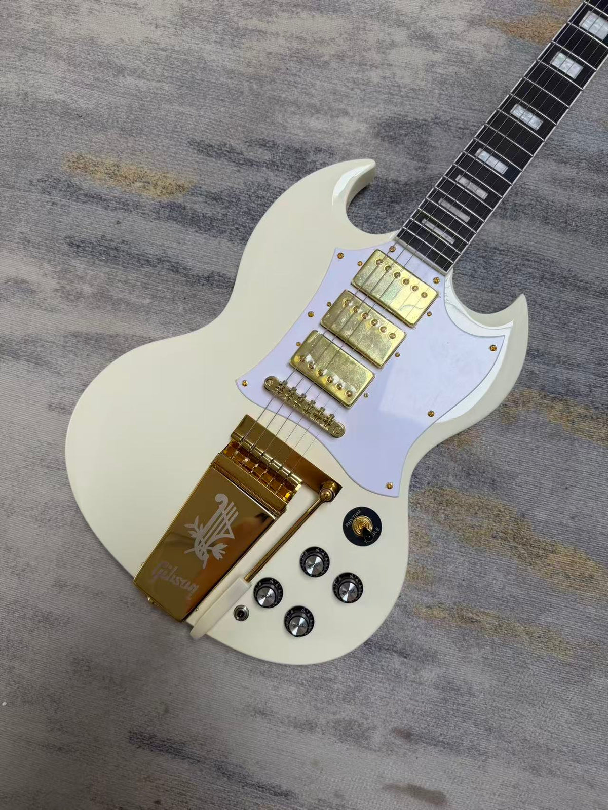 1963 White Gibson SG Custom