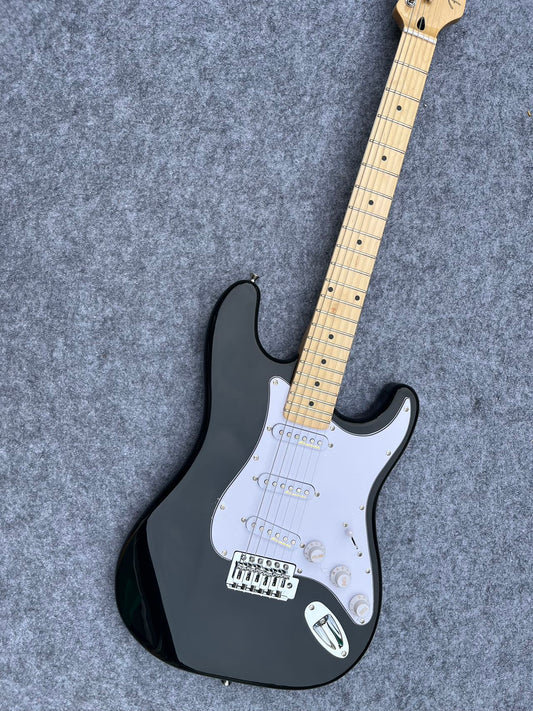 Black Stratocaster Style Guitar