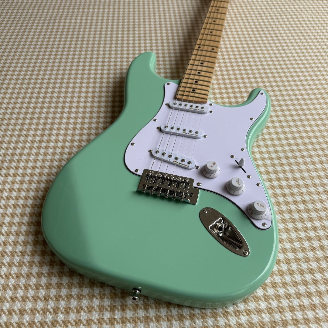 Green Stratocaster Style Guitar