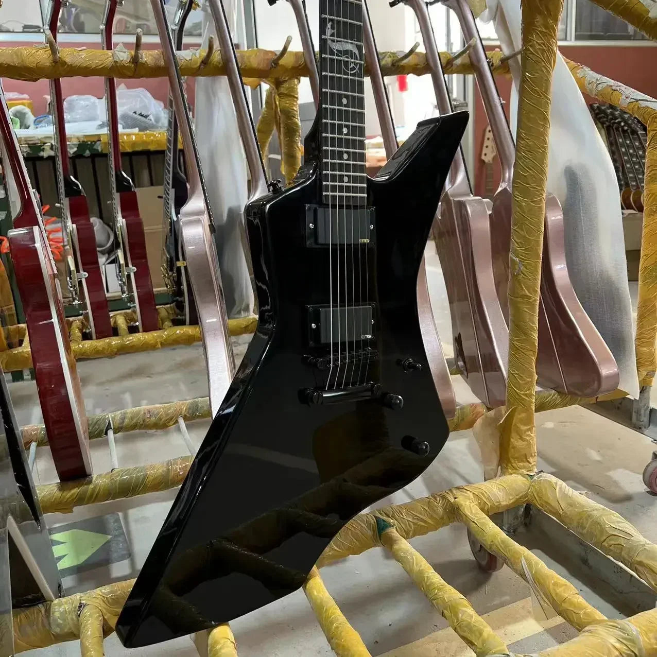 James Hetfield Style Signature Guitar - Black Colour