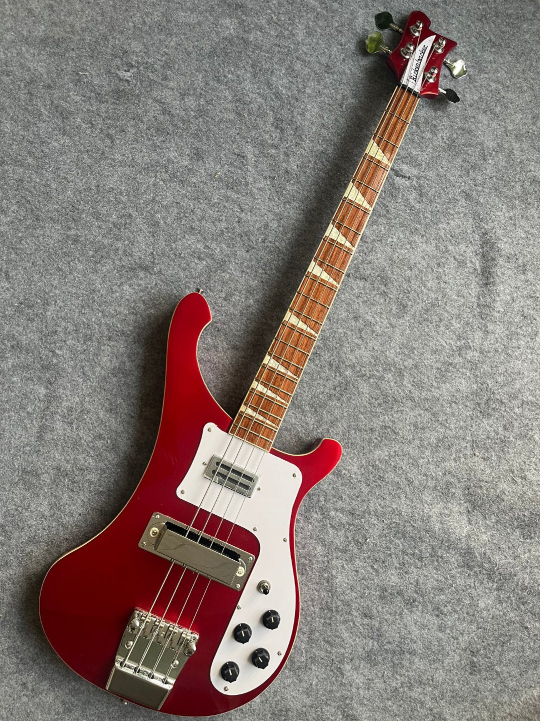 Red Rickenbacker 4003 Style Bass