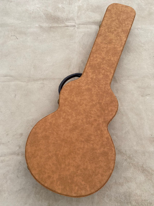 Vintage Tan Hard Case for Les Paul-Style Guitars