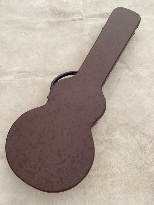 Brown Hard Case for Les Paul-Style Guitars