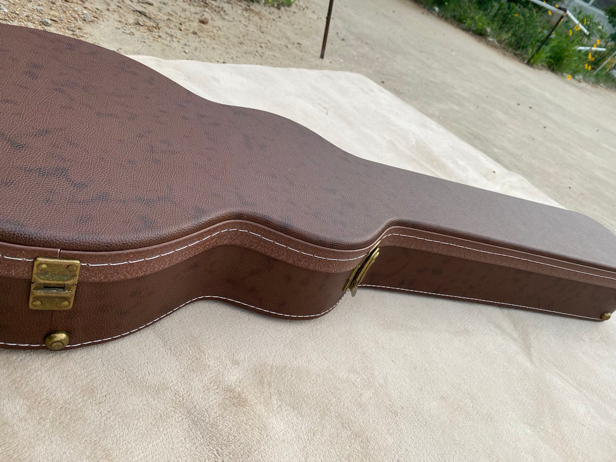Brown Hard Case for Les Paul-Style Guitars