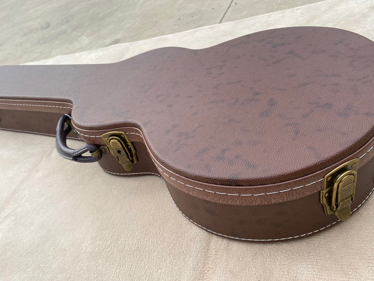 Brown Hard Case for Les Paul-Style Guitars