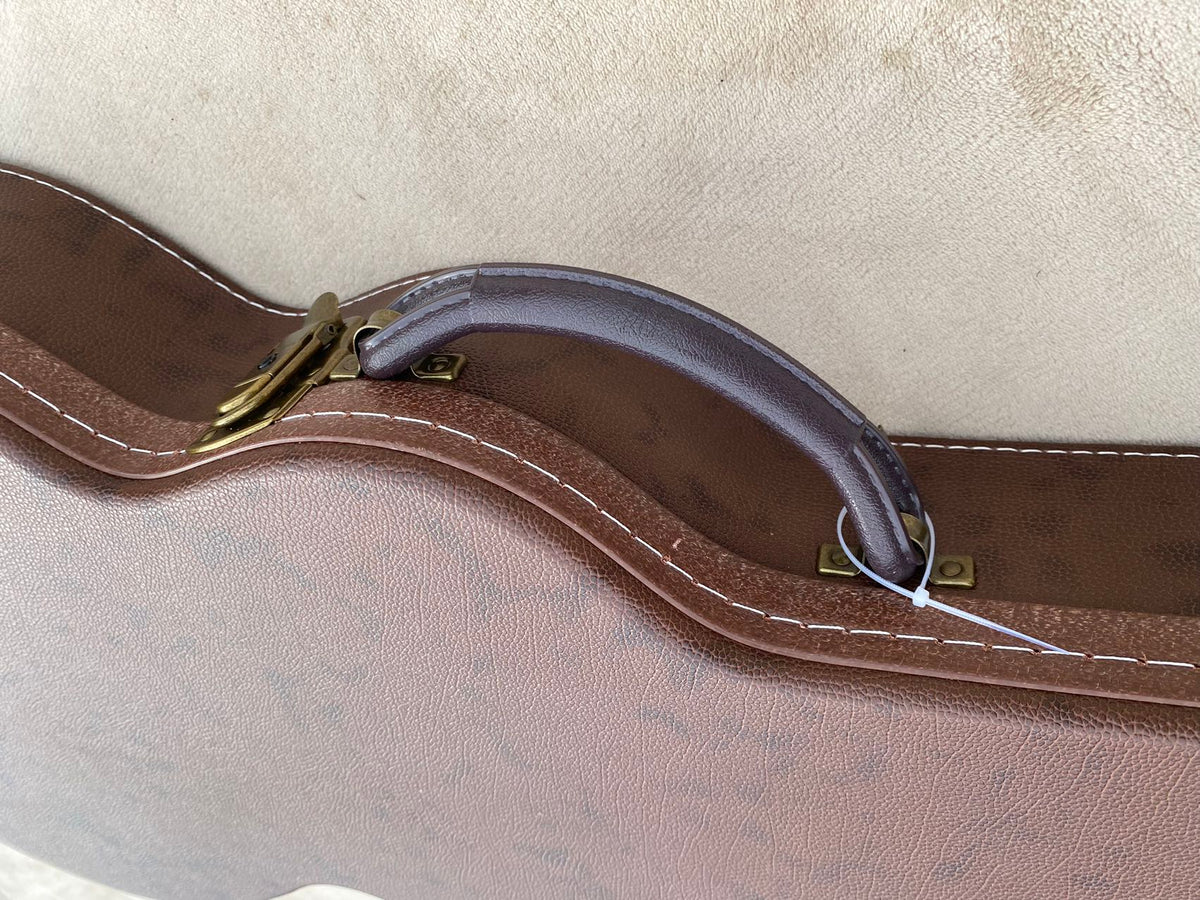 Brown Hard Case for Les Paul-Style Guitars