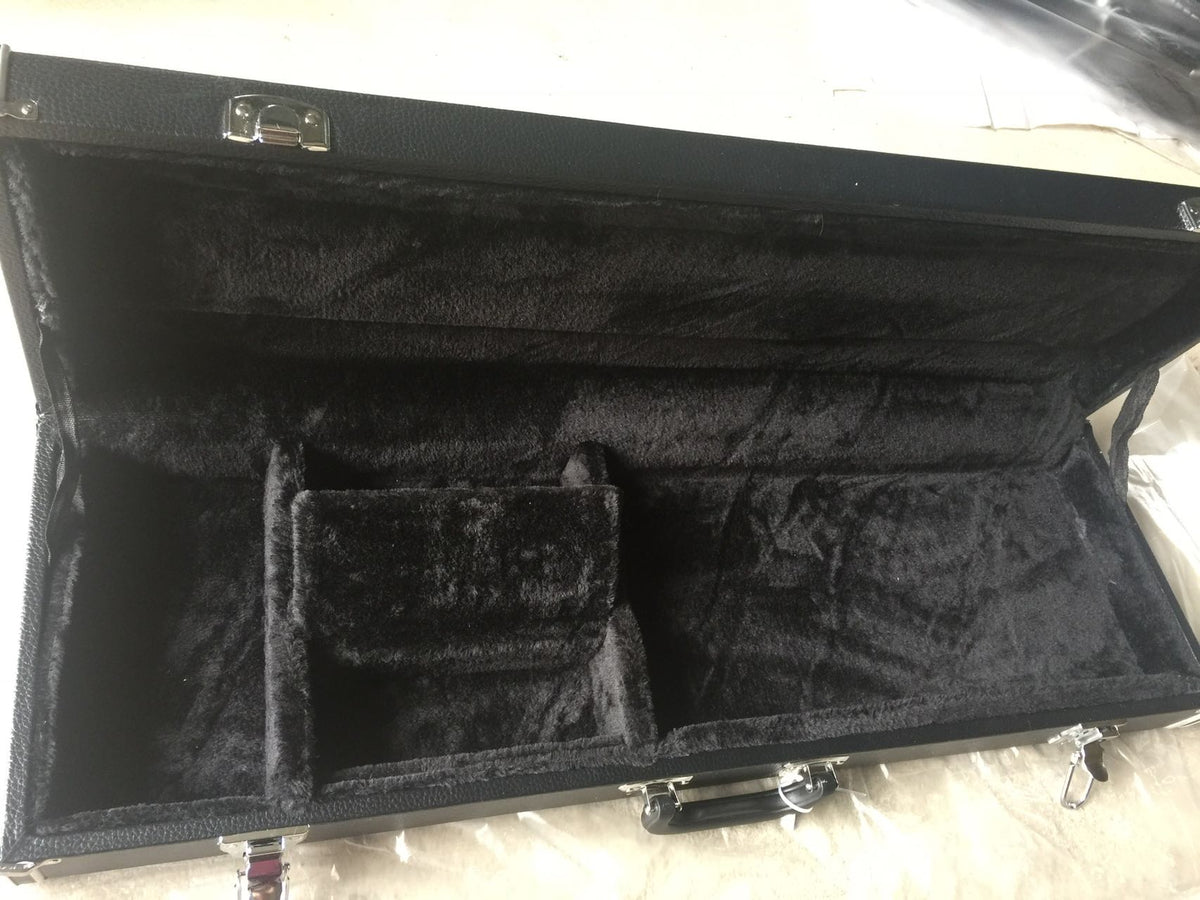 Universal Electric Guitar Hard Case – Black Plush Interior