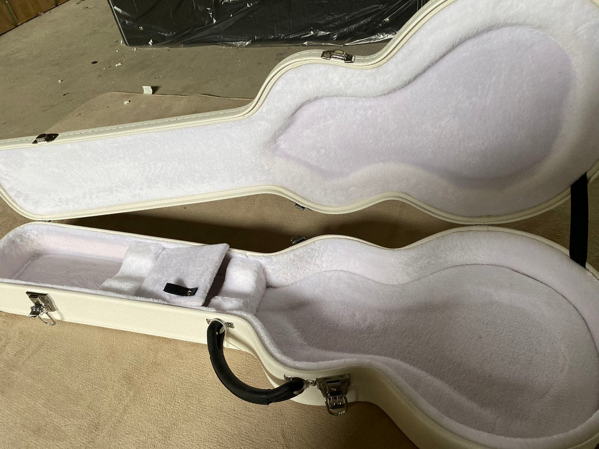 White Hard Case for Les Paul-Style Guitars
