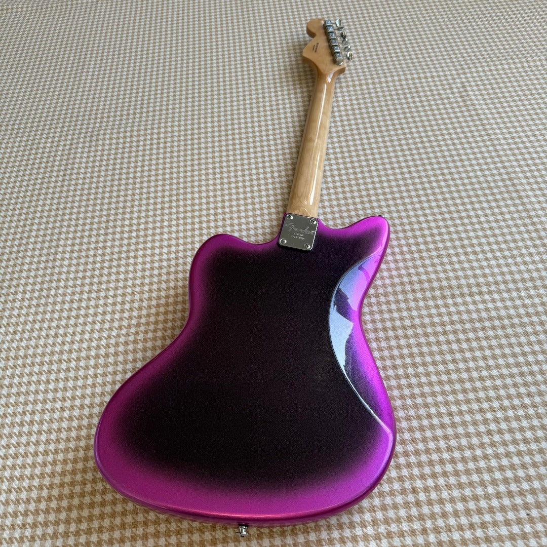 Pink Fender Jazzmaster Style Guitar