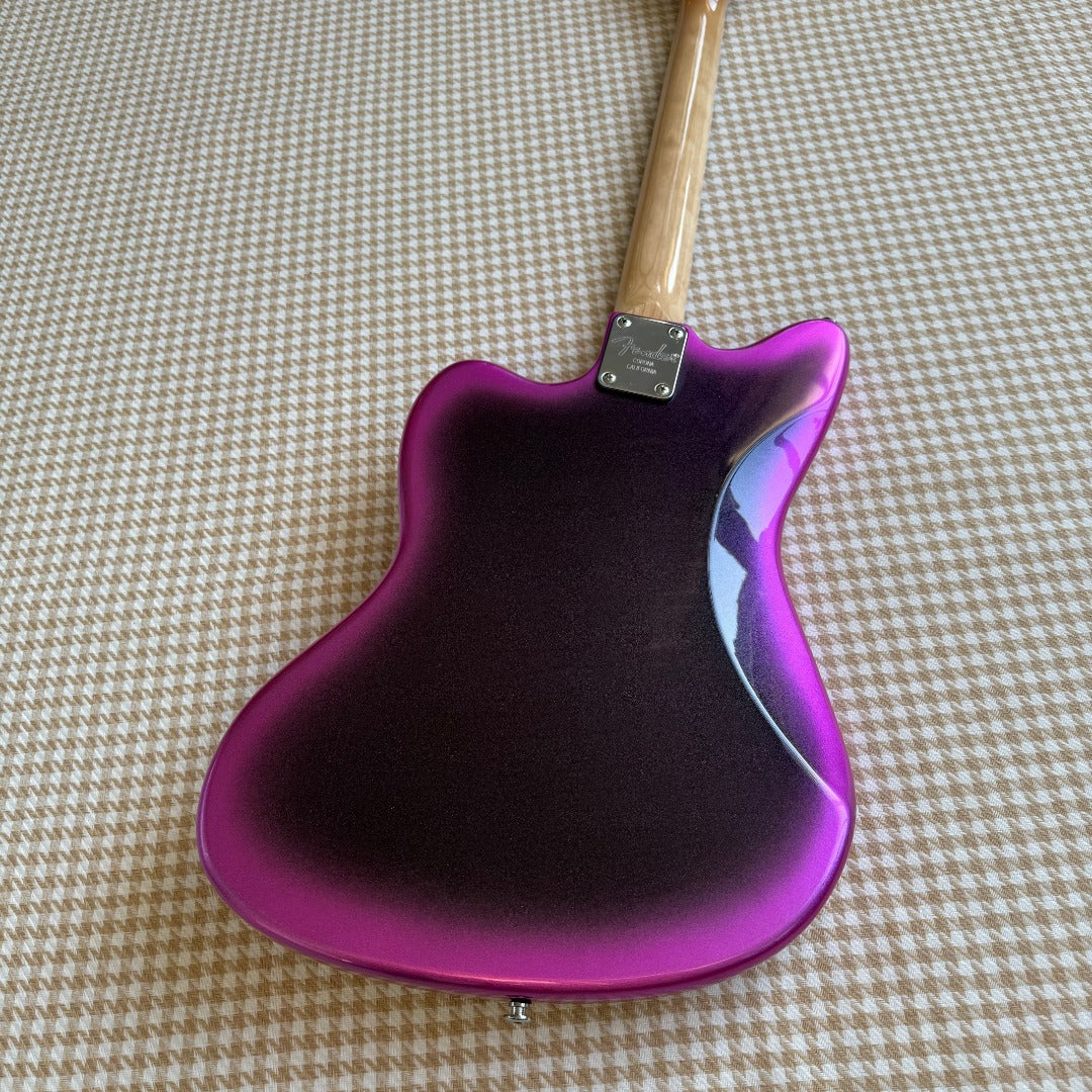 Pink Fender Jazzmaster Style Guitar