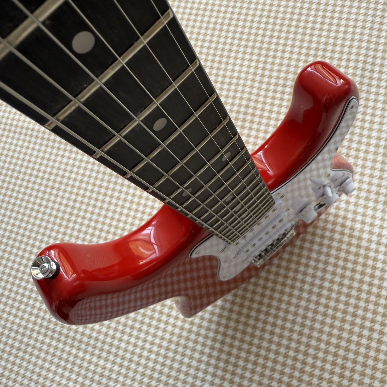 Red Stratocaster Style Guitar