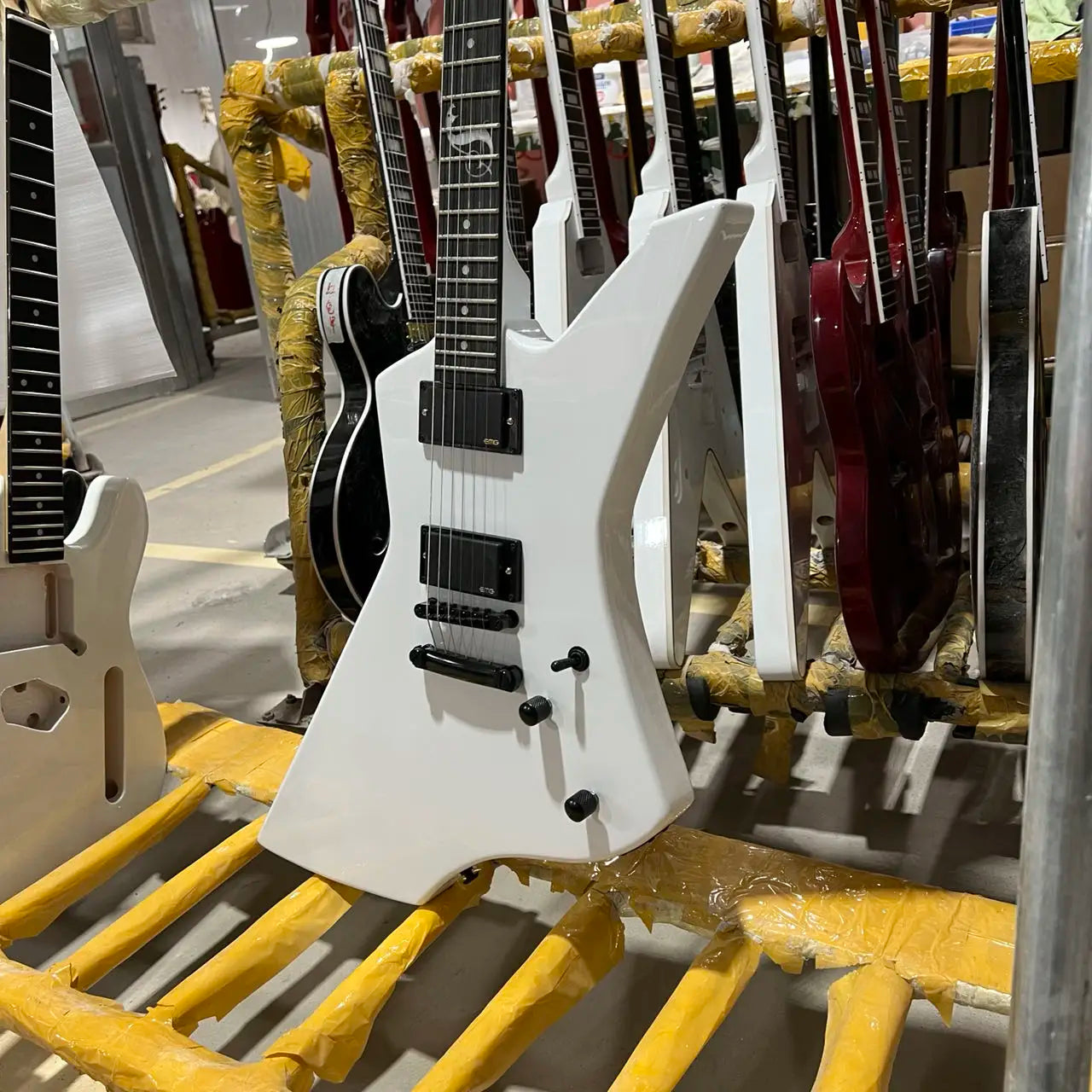 James Hetfield ESP Style Signature Guitar - Flat White Colour
