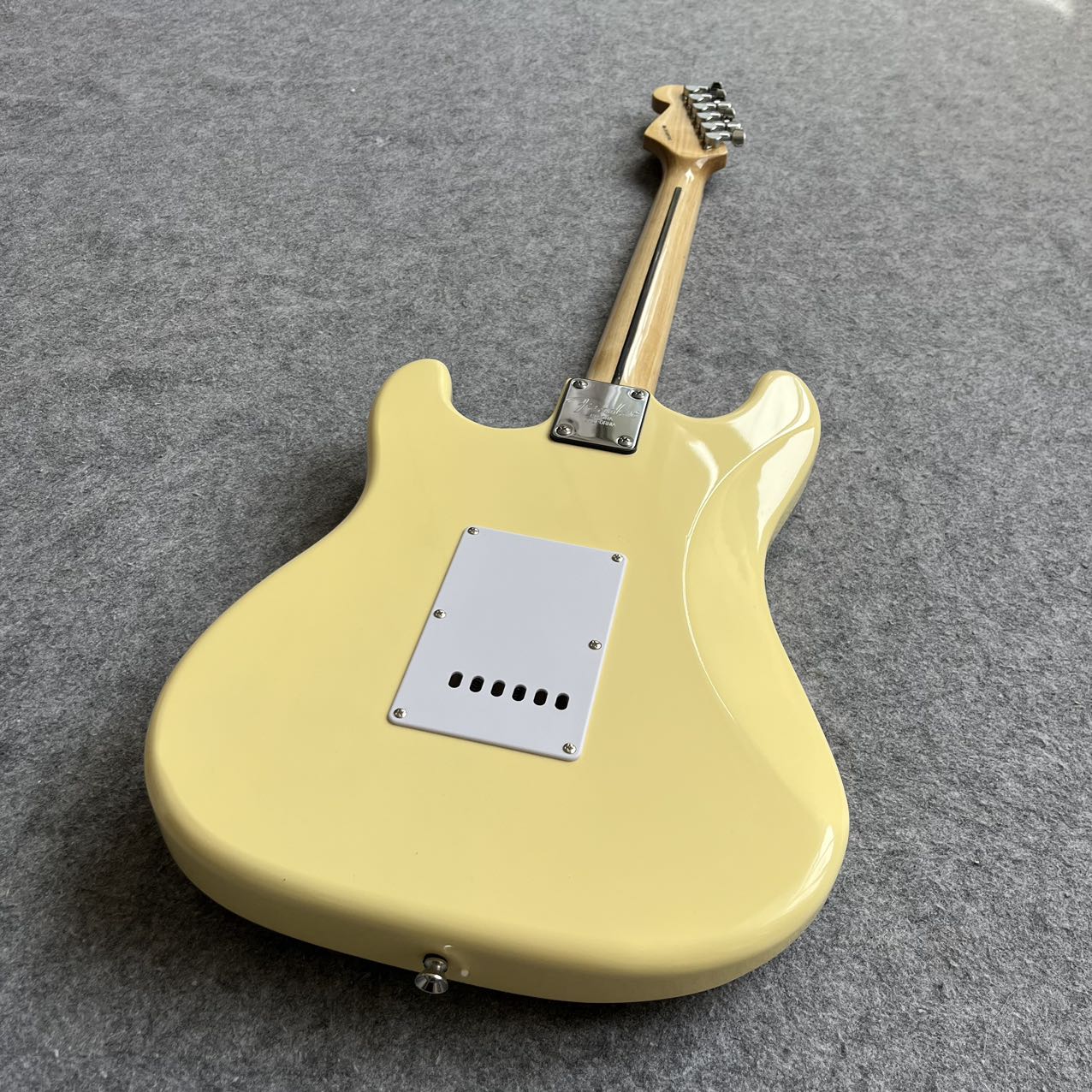 Yellow Stratocaster Style Guitar