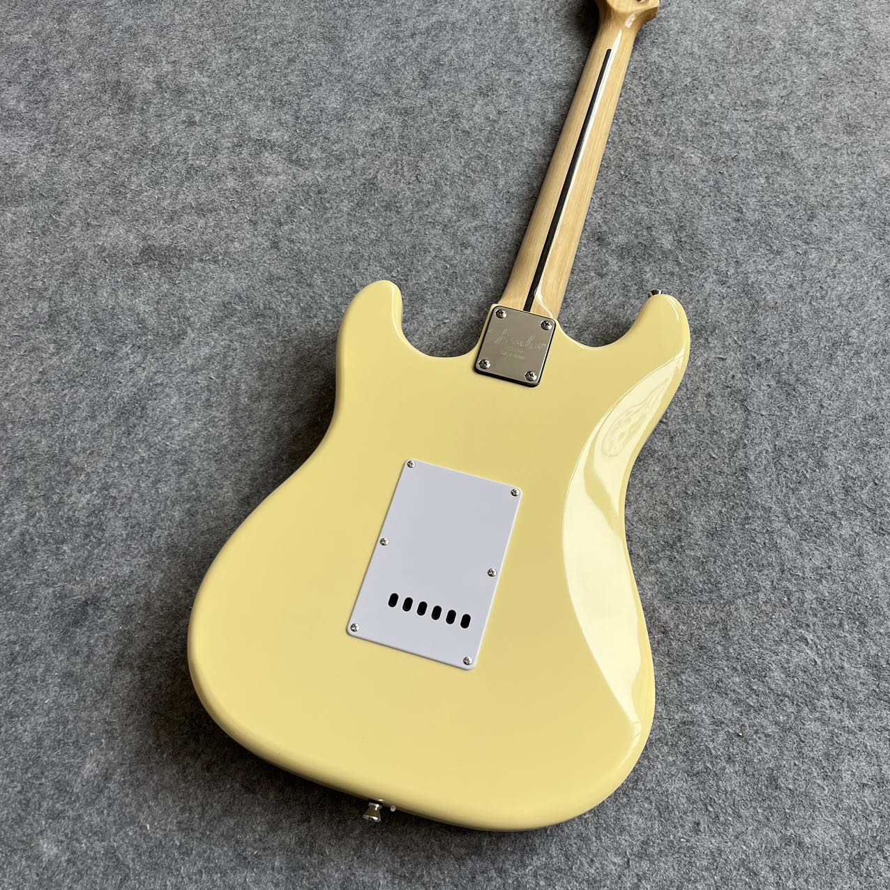 Yellow Stratocaster Style Guitar