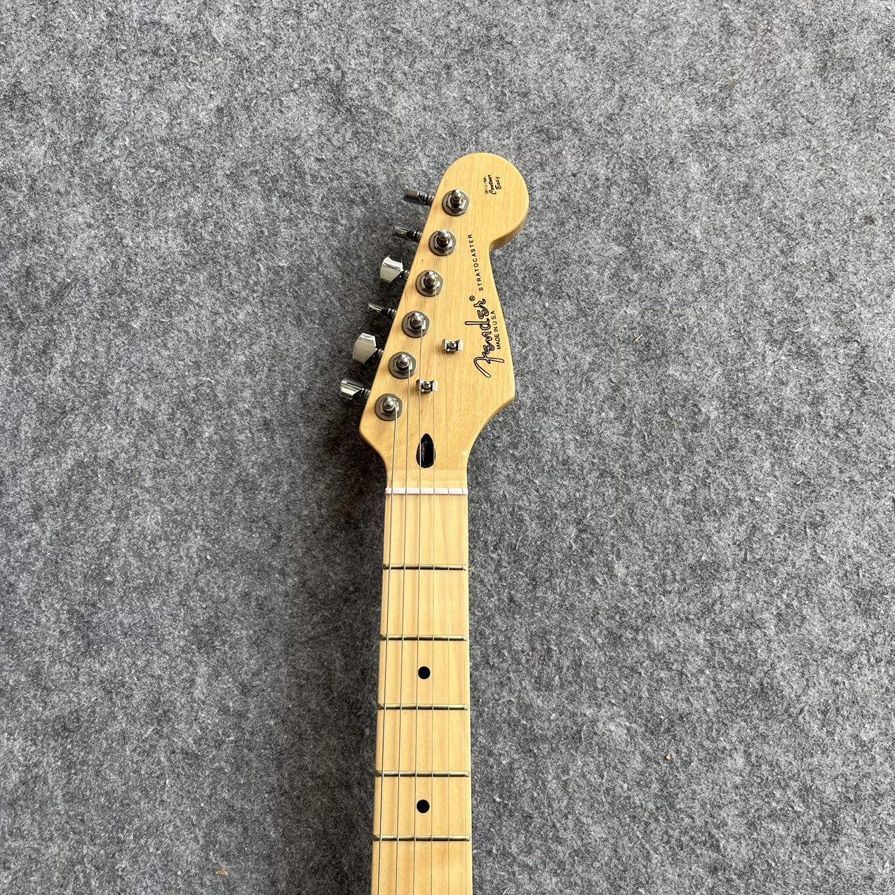 Yellow Stratocaster Style Guitar